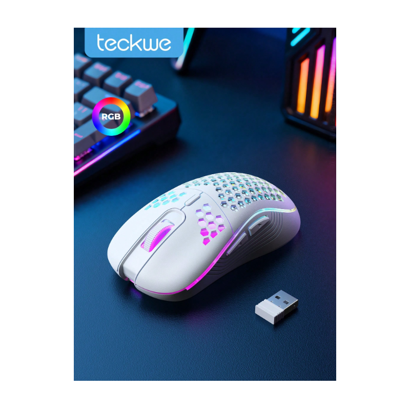Teckwe Wireless Gaming Mouse Honeycomb 2.4G USB