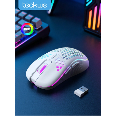 Teckwe Wireless Gaming Mouse Honeycomb 2.4G USB