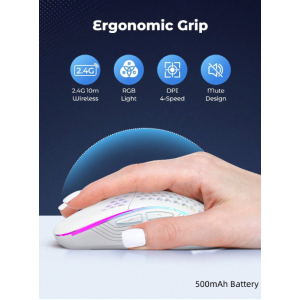 Teckwe Wireless Gaming Mouse Honeycomb 2.4G USB