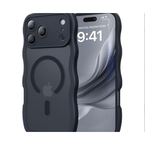 Phone Case with Magnetic Magsafe Ring and Camera Protection for Apple iPhone 17 Pro Max (Black)