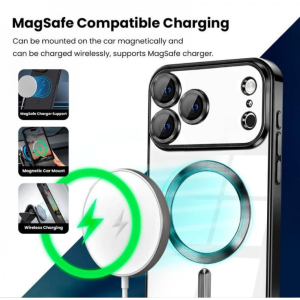 Magnetic Ring Case with Camera Protection for Apple iPhone 17 Pro Max (Red)