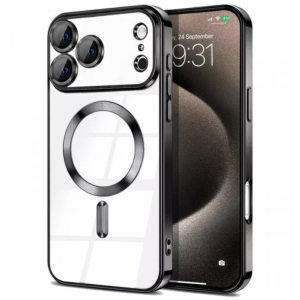 Magnetic Ring Case with Camera Protection for Apple iPhone 17 Pro Max (Silver)