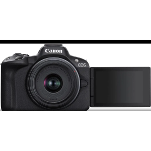 Canon EOS R50 Mirrorless Camera with RF-S 18-45mm f/4.5-6.3 IS STM Lens, Black