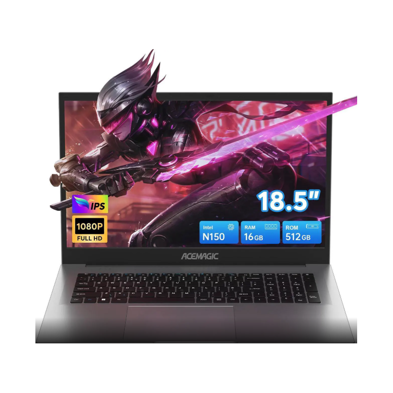 ACEMAGIC Laptop Computer, 16GB DDR4 512GB SSD, 18.5 Inch Laptop with Intel Quad-Core