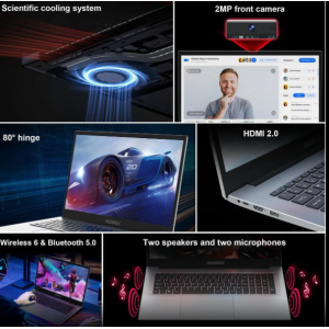 ACEMAGIC Laptop Computer, 16GB DDR4 512GB SSD, 18.5 Inch Laptop with Intel Quad-Core