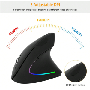 1PC 2.4G Wireless Vertical Mouse Ergonomic Optical Mice