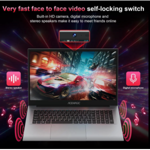 ACEMAGIC Laptop Computer, 16GB DDR4 512GB SSD, 18.5 Inch Laptop with Intel Quad-Core