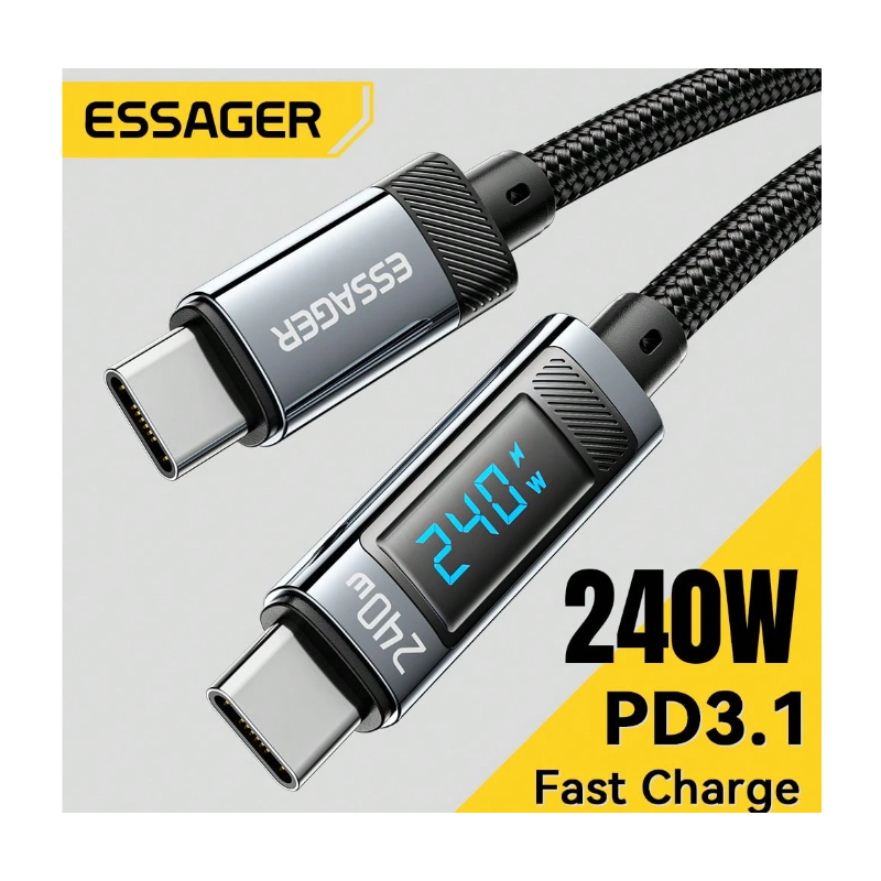 ESSAGER 240W USB Type C To USB C Cable
