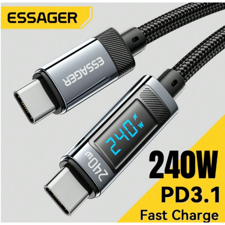 ESSAGER 240W USB Type C To USB C Cable