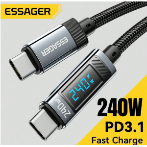ESSAGER 240W USB Type C To USB C Cable