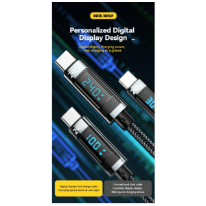 ESSAGER 240W USB Type C To USB C Cable