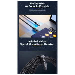 ESSAGER 240W USB Type C To USB C Cable
