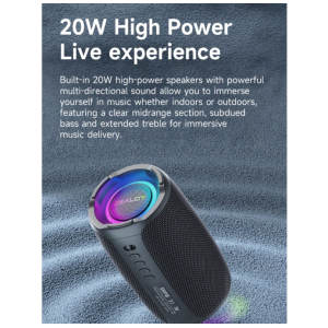 ZEALOT ZEALOT S61 20W Wireless Speaker, Outdoor Portable, Bluetooth Speaker, 3600mAh Long