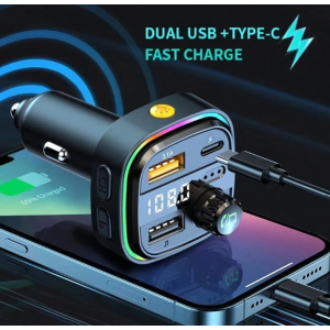 Fm Transmitter - Bluetooth Transmitter Car Stereo - Bluetooth Fm Transmitter - 2 Usb Ports