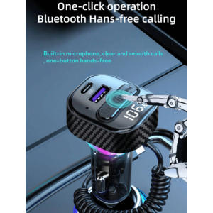 YITUMU Car Bluetooth 5.3 FM Transmitter,