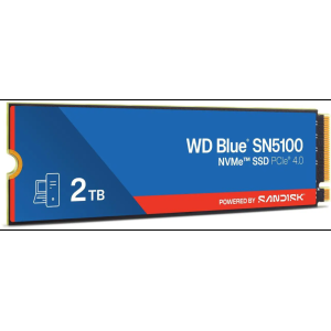 WD Blue SN5100 2TB NVMe SSD, PCIe Gen 4.0, up to 7,100 MB/s read speeds