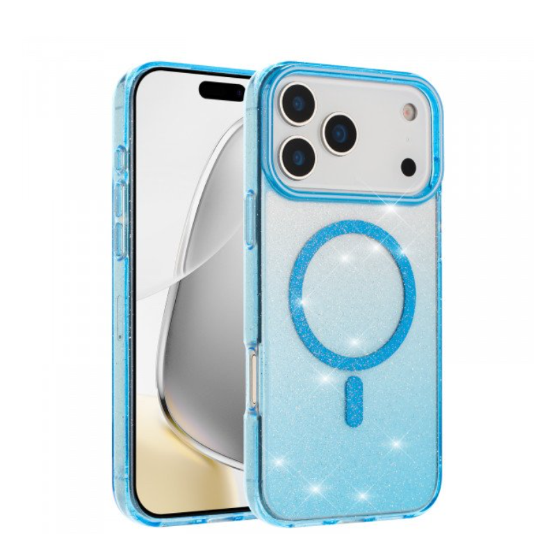 Phone Case with Clear Protective Design for Eye-Catching Style for Apple iPhone 17 Pro Max (Blue)