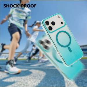 Phone Case with Clear Protective Design for Eye-Catching Style for Apple iPhone 17 Pro Max (Blue)