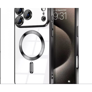 Magnetic Ring Case with Camera Protection for Apple iPhone 17 Pro Max (Black)
