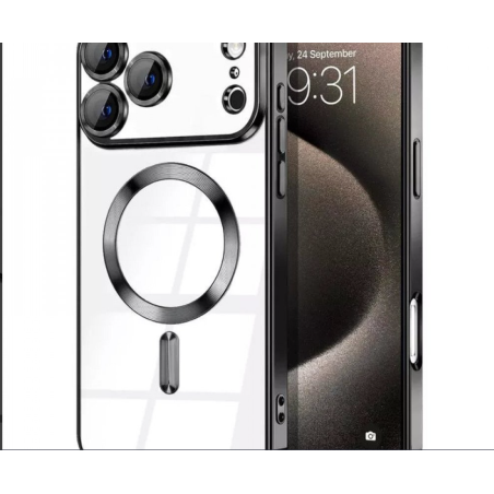 Magnetic Ring Case with Camera Protection for Apple iPhone 17 Pro Max (Black)
