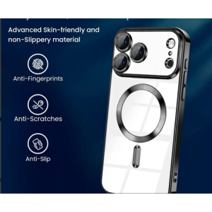 Magnetic Ring Case with Camera Protection for Apple iPhone 17 Pro Max (Black)