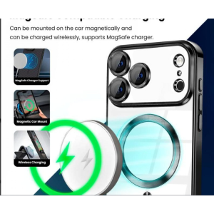 Magnetic Ring Case with Camera Protection for Apple iPhone 17 Pro Max (Black)