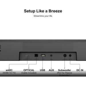 5.1ch Sound Bar with Dolby Atmos, Surround Sound System for TV, Sound Bar for Smart TV and Home