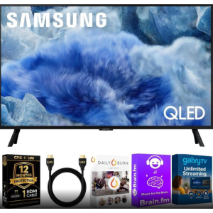 Samsung 43-Inch Q8F QLED 4K Smart TV Quantum Dot, HDR+, 144Hz VRR, Slim Metal Design, Voice