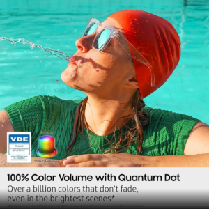 Samsung 43-Inch Q8F QLED 4K Smart TV Quantum Dot, HDR+, 144Hz VRR, Slim Metal Design, Voice