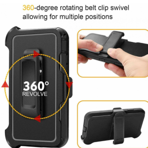 Case with Belt Clip for Apple iPhone 17 Pro Max (Gray White)