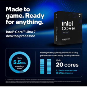 Intel Core Ultra 9 285K - Core Ultra 9 (Series 2) Arrow Lake 24-Core (8P+16E), LGA 1851, 125W Desktop
