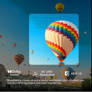 FPD 65 Inch Smart TV, 4K LED Google TV with Google Play Built-in Google Cast, HDR 10, Dolby Atmos & Vision MEMC