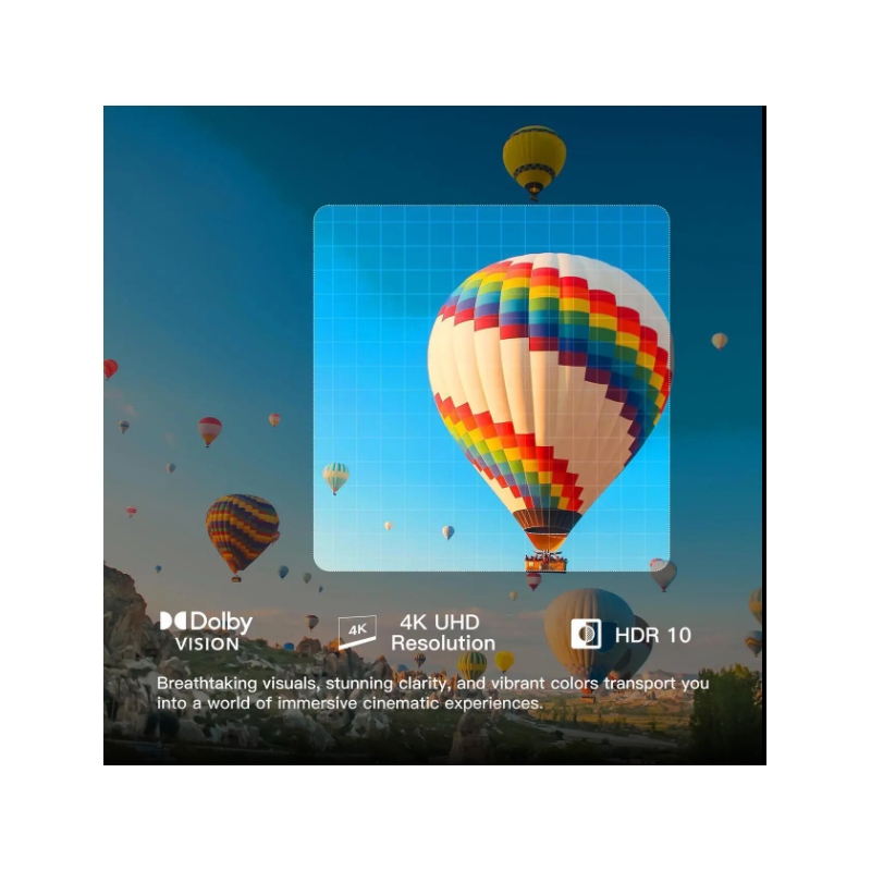 FPD 65 Inch Smart TV, 4K LED Google TV with Google Play Built-in Google Cast, HDR 10, Dolby Atmos & Vision MEMC