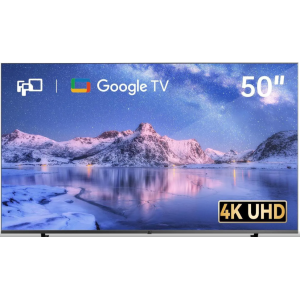 FPD 50 Inch Smart TV, 4K LED Google TV with Google Play Built-in Google Cast, HDR 10, MEMC, Voice Remote