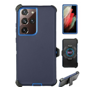 Case with Belt Clip for Samsung Galaxy S25 FE (Navy Blue / Blue)