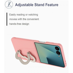 Case with Butterfly Kickstand for Samsung Galaxy Z Flip 7 (Blue)