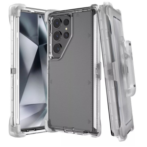 Case with Clip for Samsung Galaxy S25 Ultra 5G (Clear)