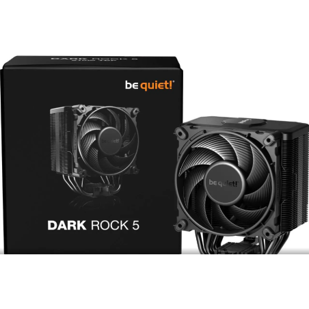 be quiet! DARK ROCK 5 Intel: 1851/ 1700 / 1200 / 1150 / 1151 / 1155 AMD: AM5 / AM4, Silent Wings 4 120mm