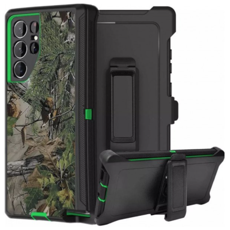 Case with Clip for Samsung Galaxy S25 Ultra 5G (Tree Green)