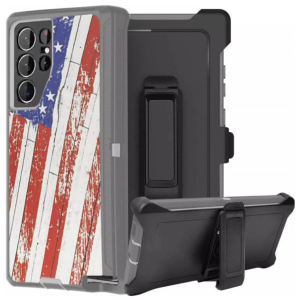 Case with Clip for Samsung Galaxy S25 Ultra 5G (USA Flag)