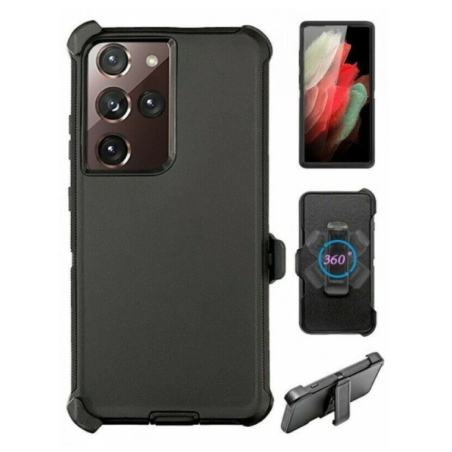 Case with Clip for Samsung Galaxy S25 5G (Black)