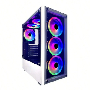 G-Pro-Wh Genesis Pro Mid Tower Gaming Case With 2 X Tempered Glass Panel
