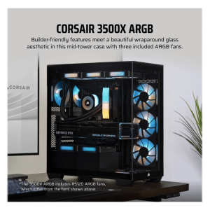 CORSAIR 3500X ARGB Tempered Glass Mid-Tower PC
