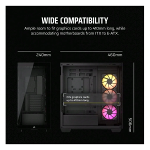 CORSAIR 3500X ARGB Tempered Glass Mid-Tower PC