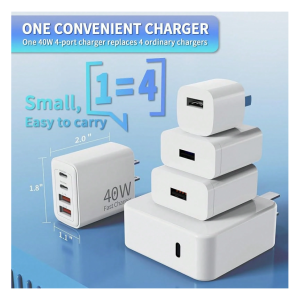 IPhone 15 16 Charger,40W USB C Charger,4-Port USB C