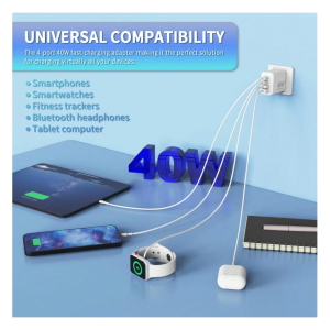 IPhone 15 16 Charger,40W USB C Charger,4-Port USB C