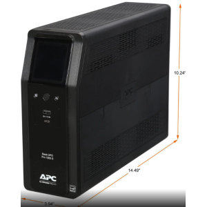 APC BR1000MS Back-UPS Pro, 1000VA/600W, Tower, 120V, 10x NEMA 5-15R outlets, Sine Wave, AVR, USB