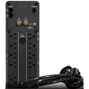 APC BR1000MS Back-UPS Pro, 1000VA/600W, Tower, 120V, 10x NEMA 5-15R outlets, Sine Wave, AVR, USB
