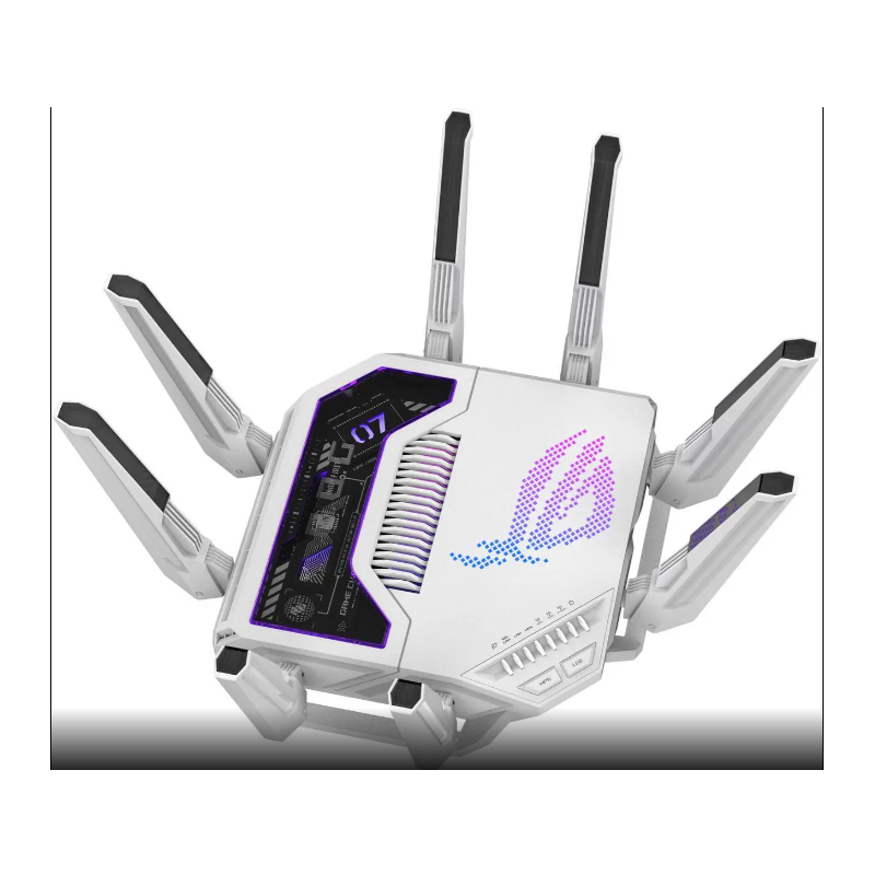 ASUS ROG Rapture GT-BE19000AI Tri-band Gaming Router, WiFi 7, 802.11be, up to 3,500 sq. ft. & 200