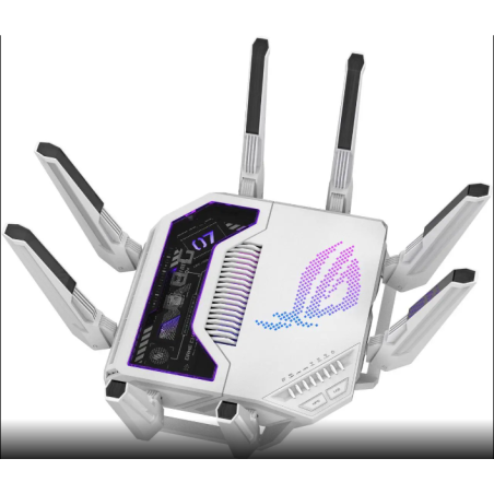 ASUS ROG Rapture GT-BE19000AI Tri-band Gaming Router, WiFi 7, 802.11be, up to 3,500 sq. ft. & 200